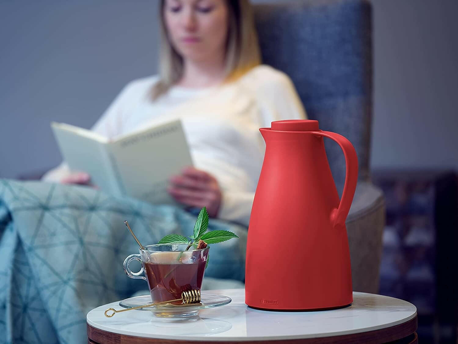 LEIFHEIT Harmonic 1L Isolierkanne, 24h heiß, BPA-frei.