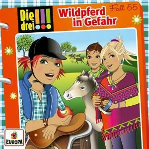 Die drei !!! 055 CD Hörspiel Kinder - Wildpferd in Gefahr.