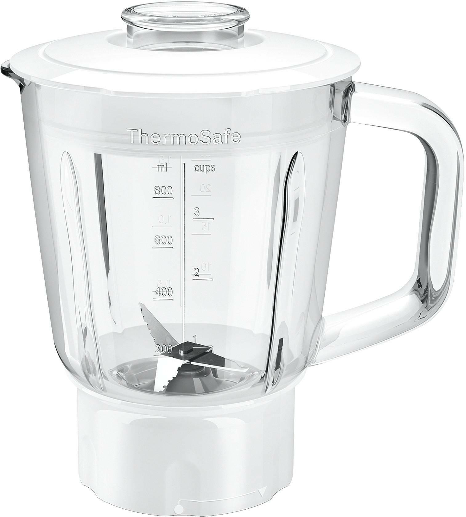 Bosch MUZ45MX1 Mixer-Aufsatz 0,8L Glas mit Edelstahl-Messern.