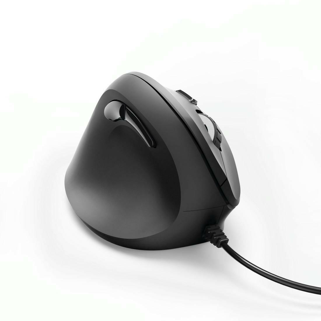 Hama EMC-500L Linkshänder-Maus kabelgebunden, ergonomisch.