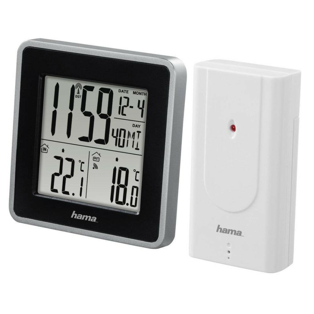 Hama Funkuhr mit Wecker und Thermometer EWS Intro.