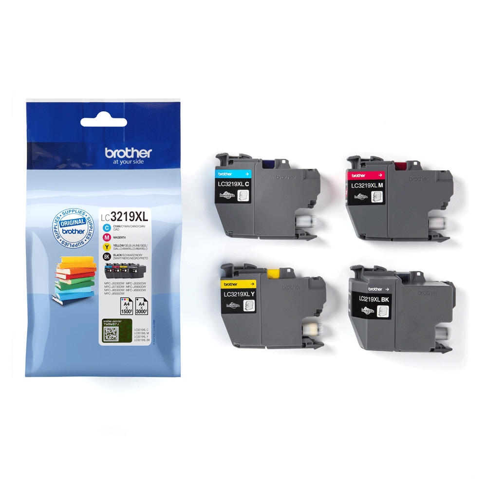Brother LC3219XL MultiPack Tintenpatronen 4 Stück - Original.