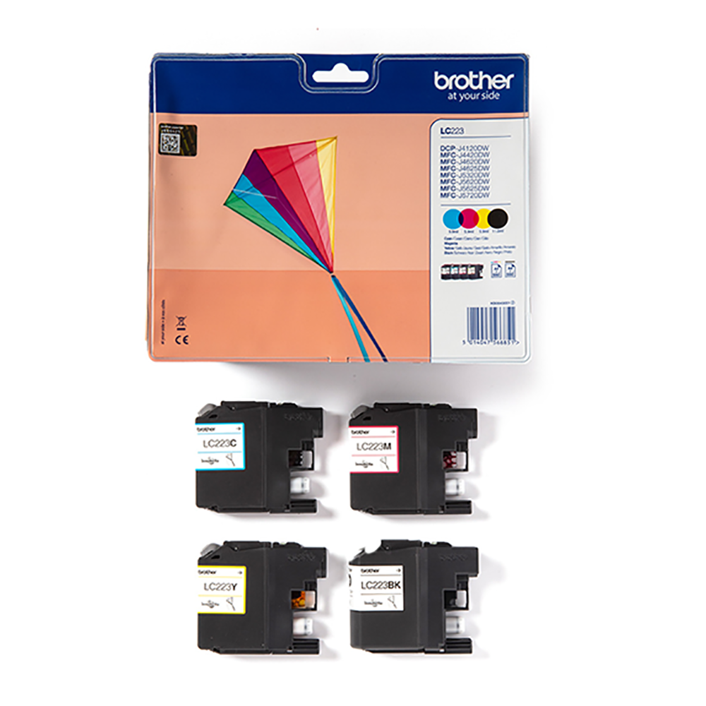 BROTHER LC223 MultiPack Tintenpatronen für DCP-J & MFC-J.