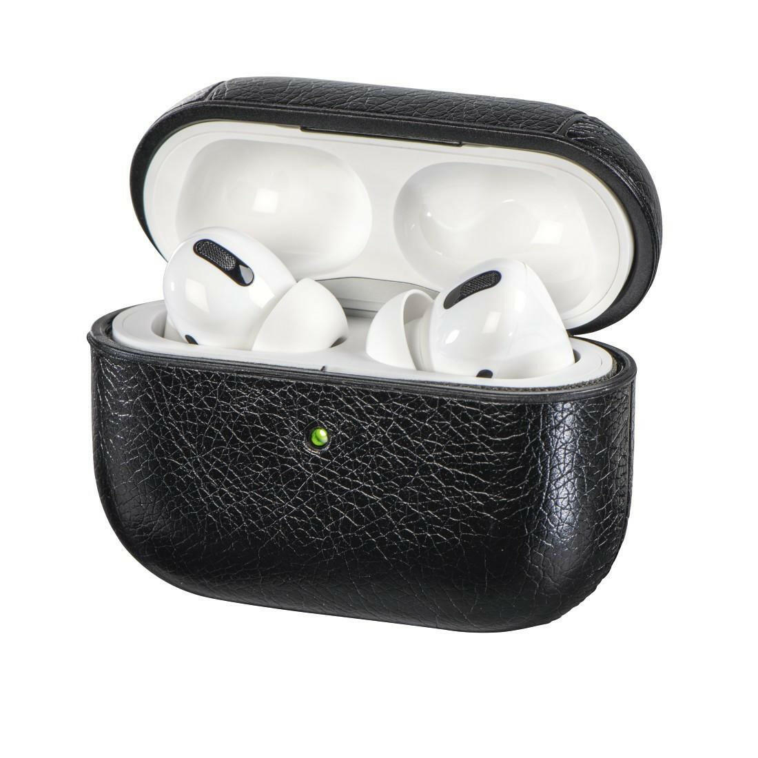 Hama Etui für Apple AirPods Pro, Schwarz mit Sportband.