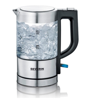 SEVERIN WK 3472 Mini Glas Wasserkocher 0,5L, 1100W, BPA-frei.