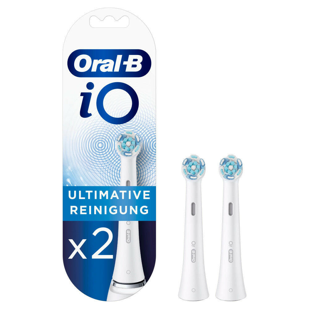 Oral-B iO Ultimative Reinigung Aufsteckbürsten, 2 Stück.