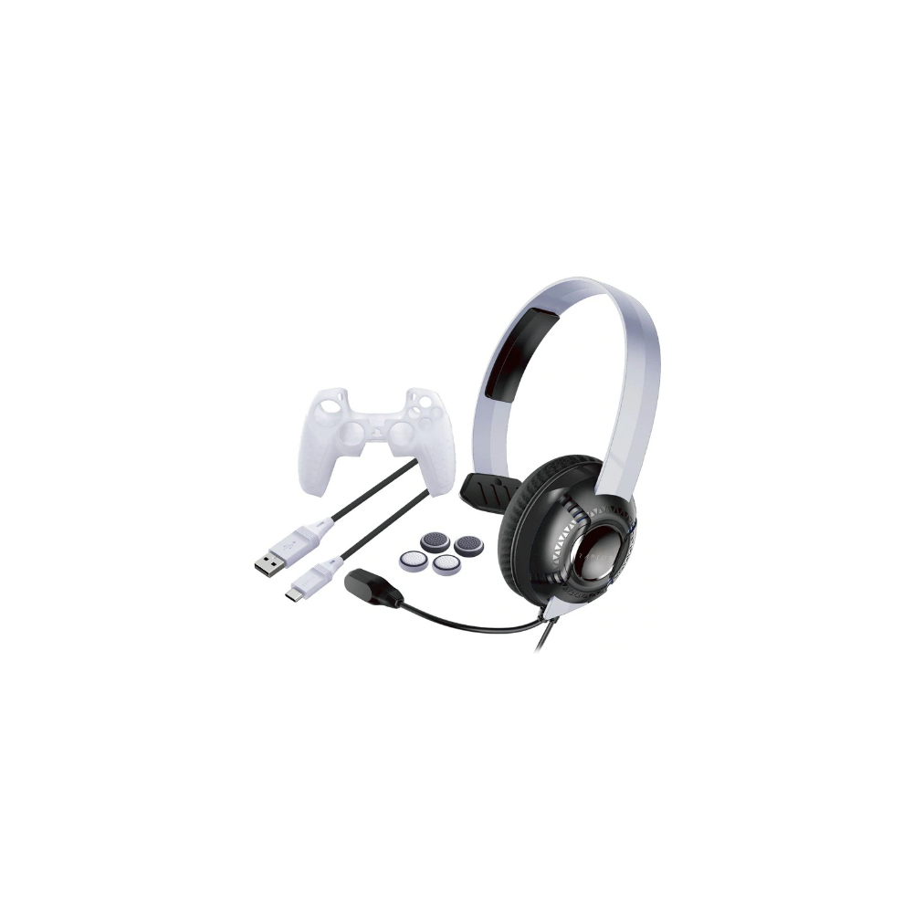 Raptor-Gaming PS5 Kit SK100: Headset, Silikonhülle, Grip.