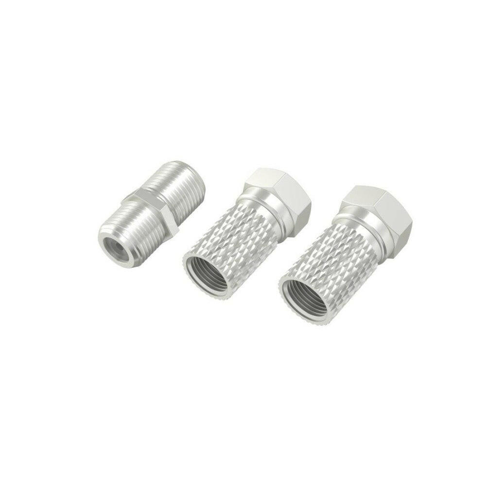 Hama SAT Adapter Kit - 2 F-Stecker & F-Kupplung Adapter.