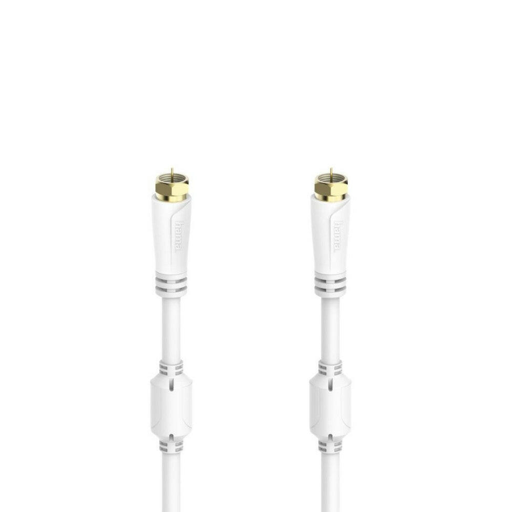 Hama F-KABEL 205253 5,0m SAT-Anschlusskabel 100dB vergoldet.