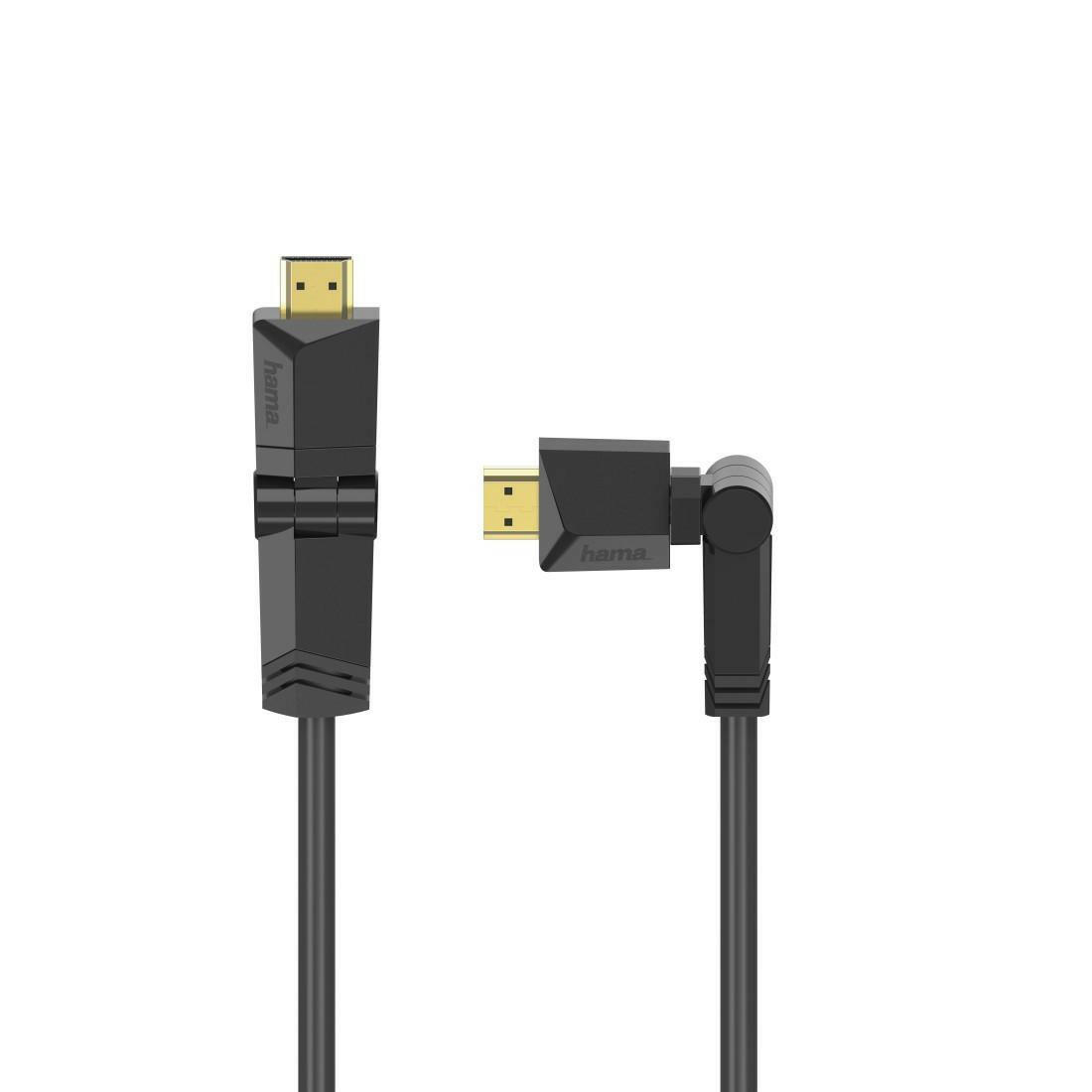 Hama HDMI 2.0b Kabel 1,5m gewinkelt 4K High Speed 18Gbit/s.