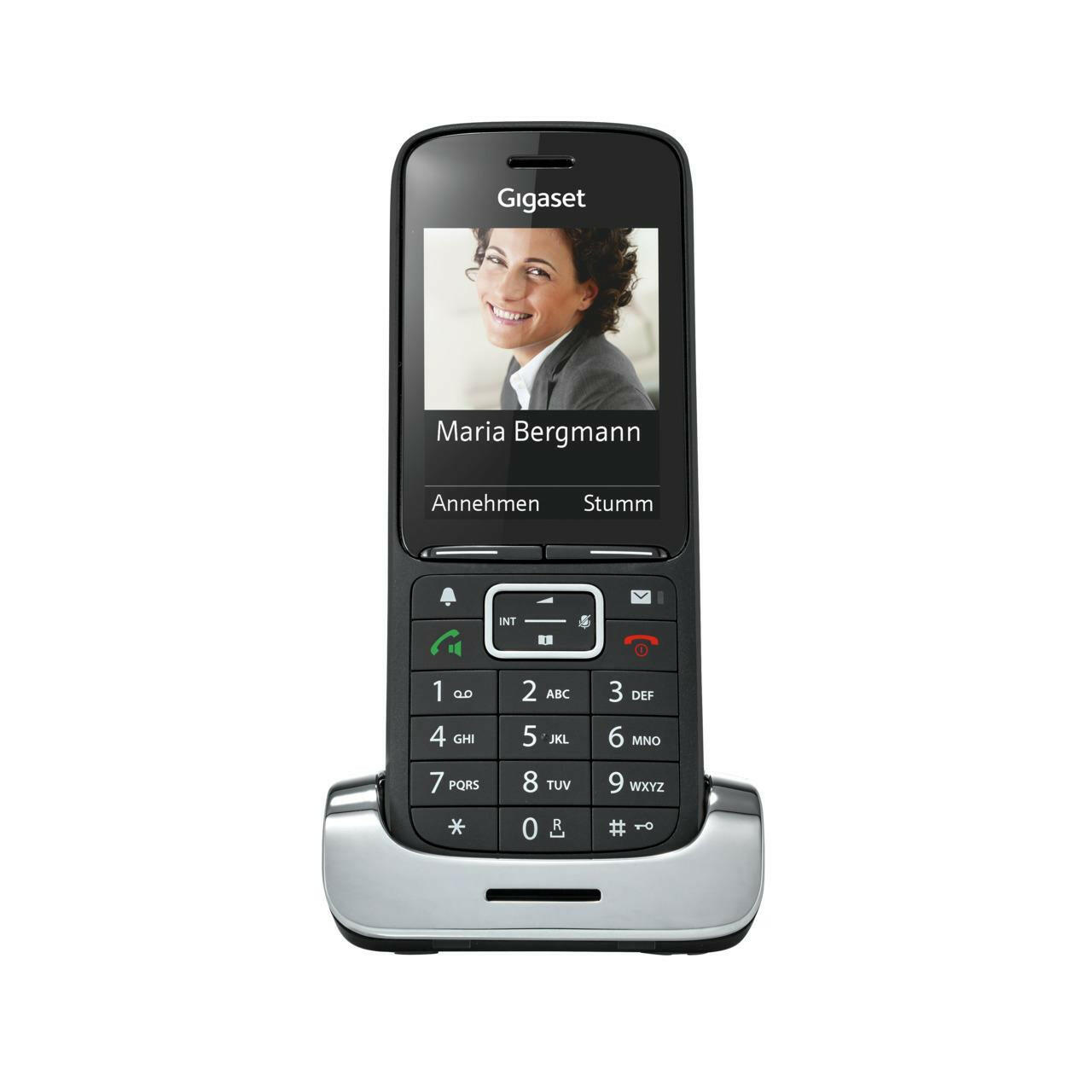 Gigaset PREMIUM 300HX DECT Telefon mit Ladeschale, schwarz.