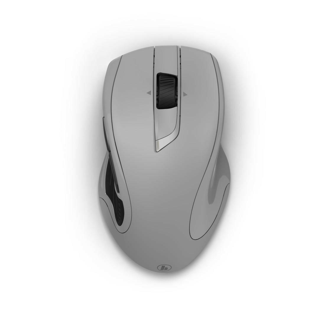 Hama MW-900 V2 Funkmaus, 7 Tasten, grau, 3200 dpi.