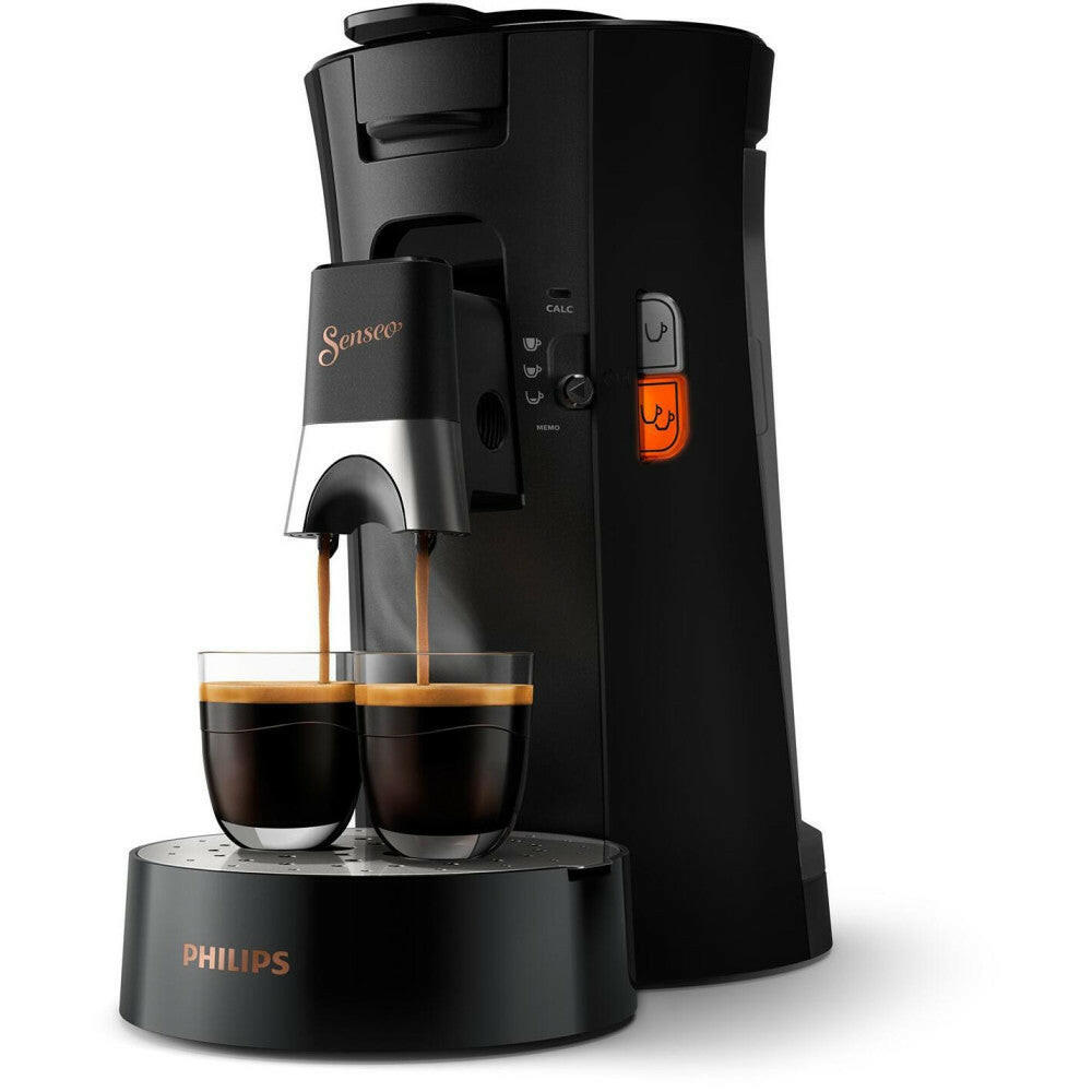 PHILIPS Senseo Select CSA240/60 Kaffeepadmaschine schwarz.