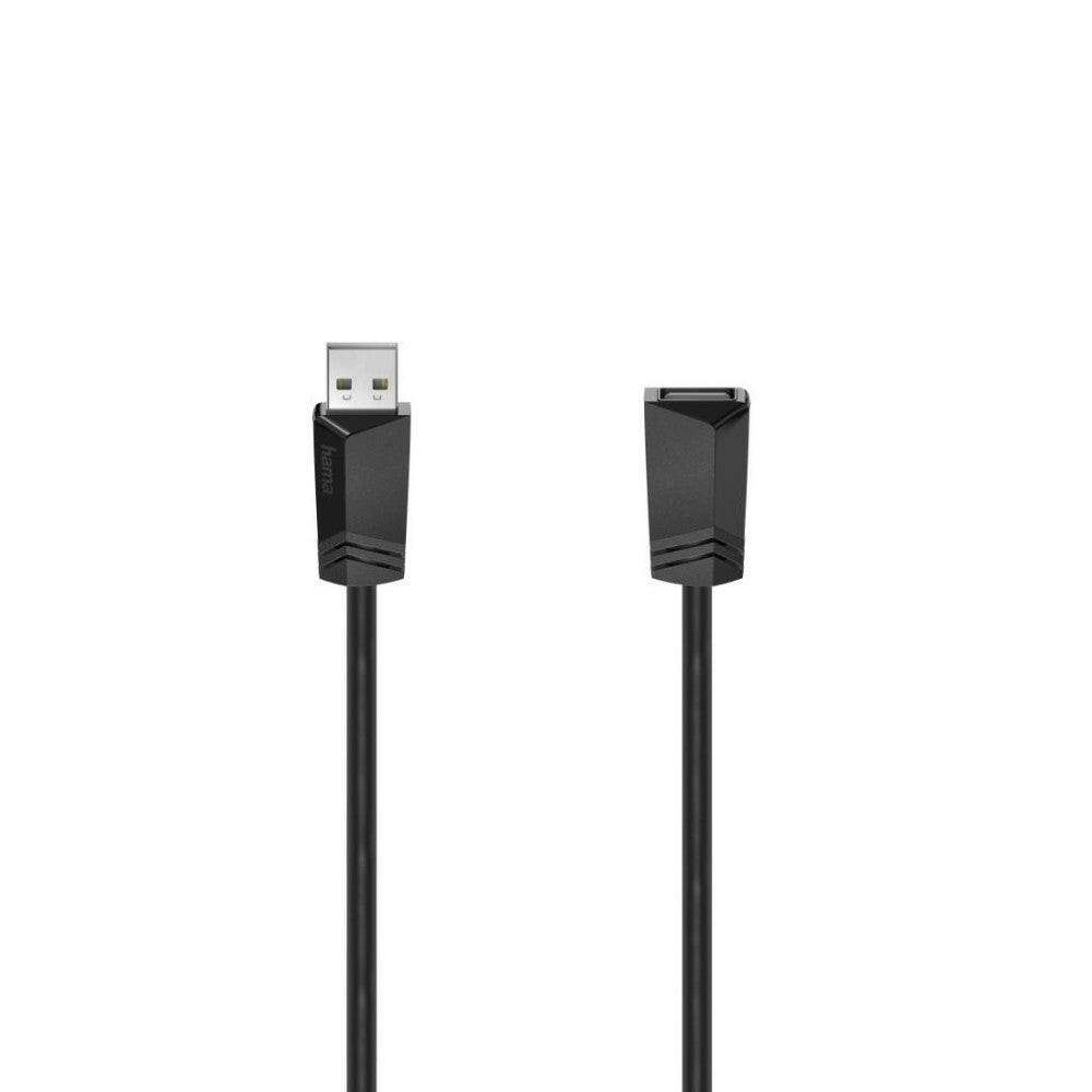 Hama USB A Kabel 1,50m USB 2.0 480 Mbit/s schwarz.