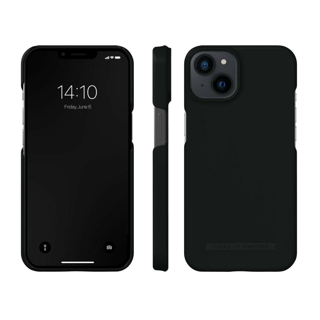 iDeal of Sweden Cover for iPhone 14 Black Coal Seamless Case.