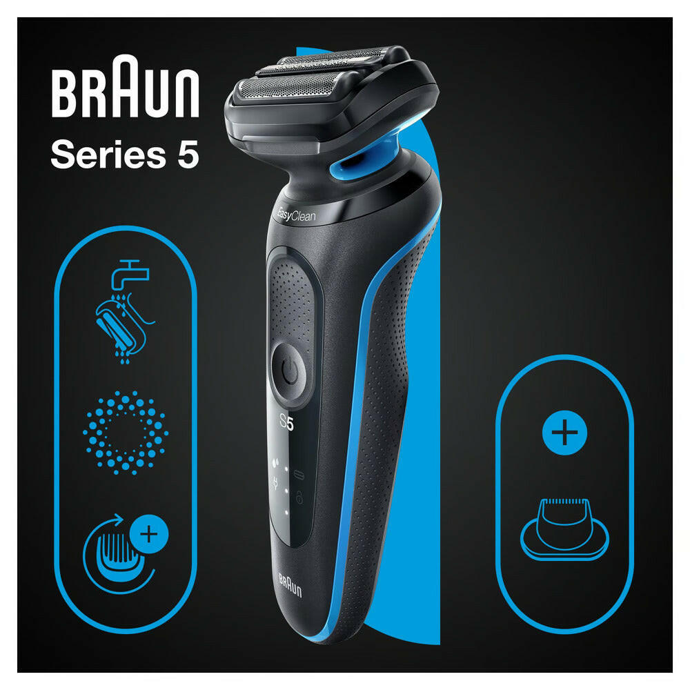 Braun Series 5 Elektrorasierer 51-B1200S, Wet & Dry, präzise.