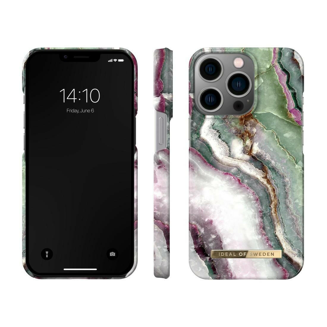 iDeal of Sweden iPhone 14 Pro Cover Northern Lights Grün.