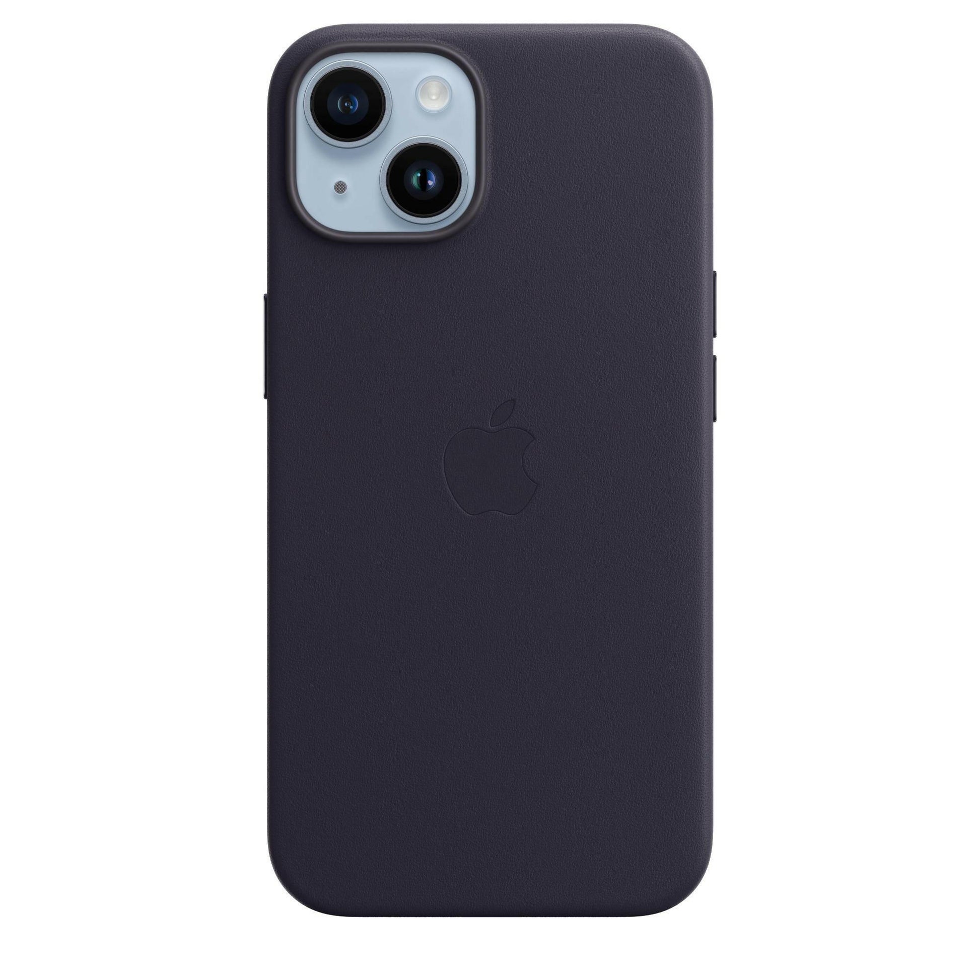 Apple iPhone 14 Leder Case - Violett - MagSafe - Tinte.