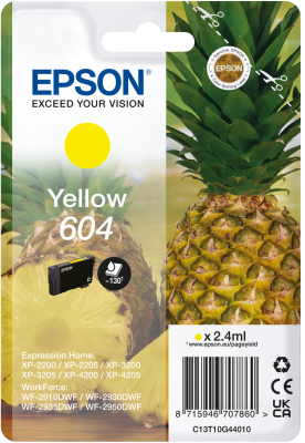Epson C13T10G44010 Gelb Tintenpatrone 604, 130 Seiten.