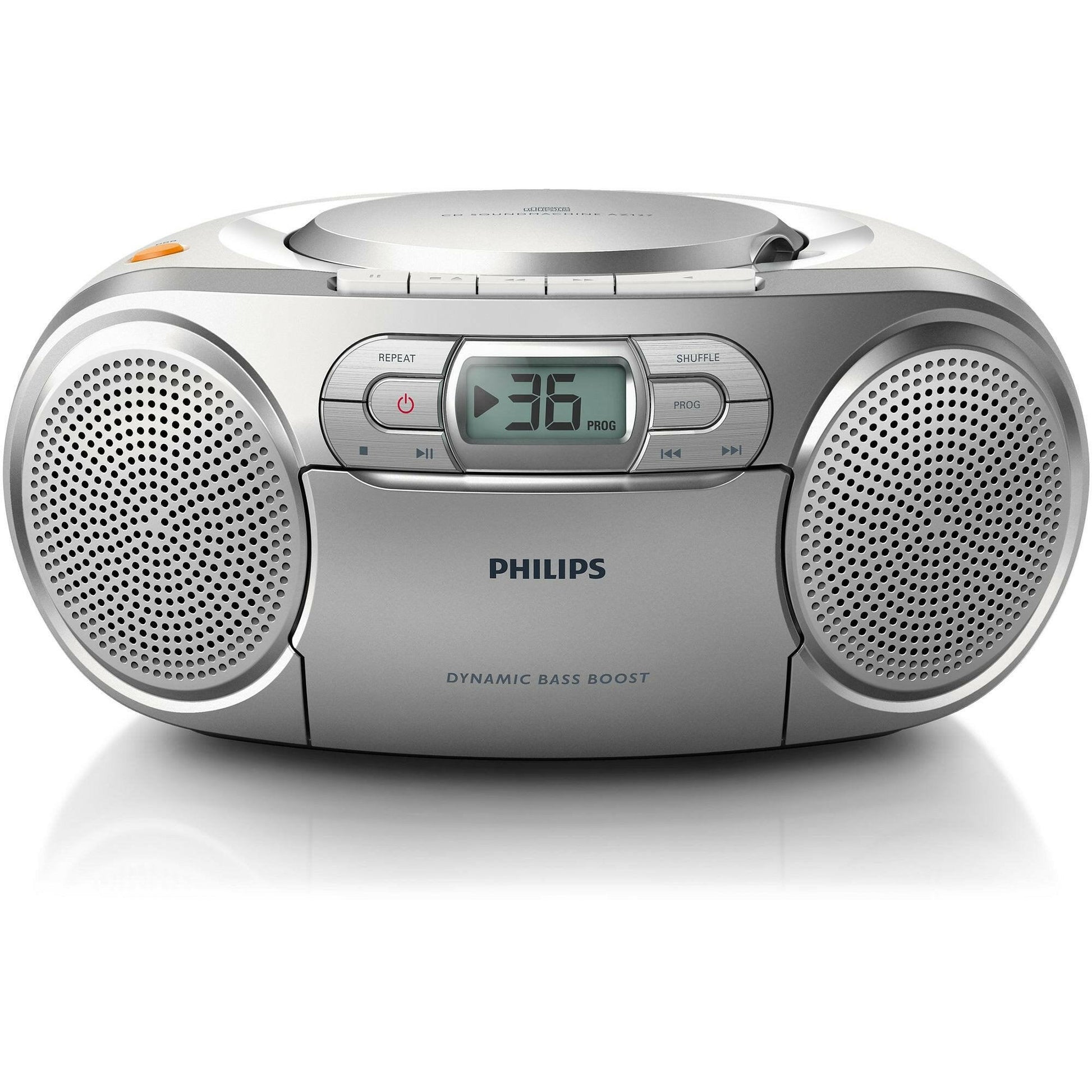Philips AZ127/12 Tragbarer CD-Radiorekorder Silber.