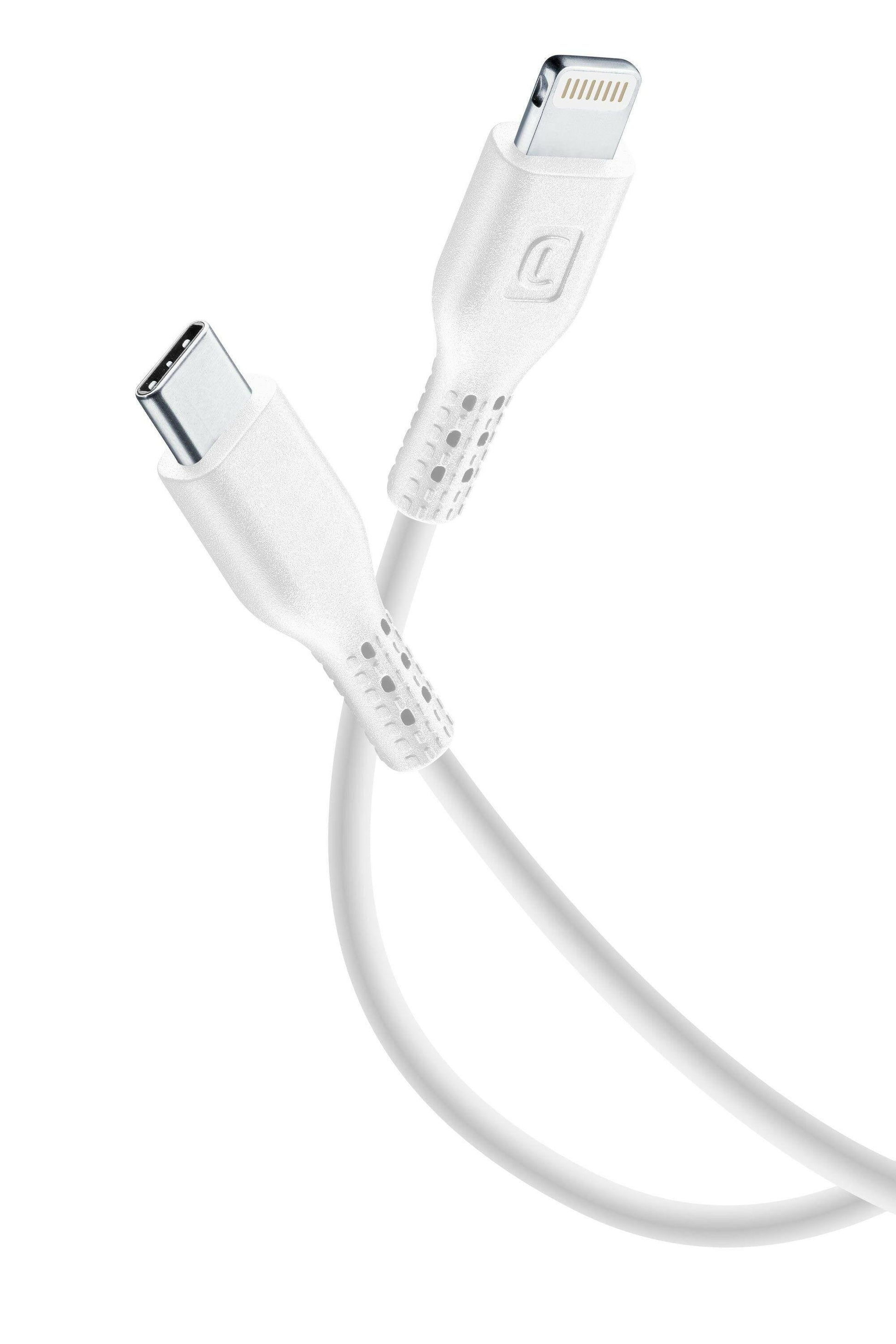 CellularLine USB-C to Lightning Cable 0.6m - MFi Certified.