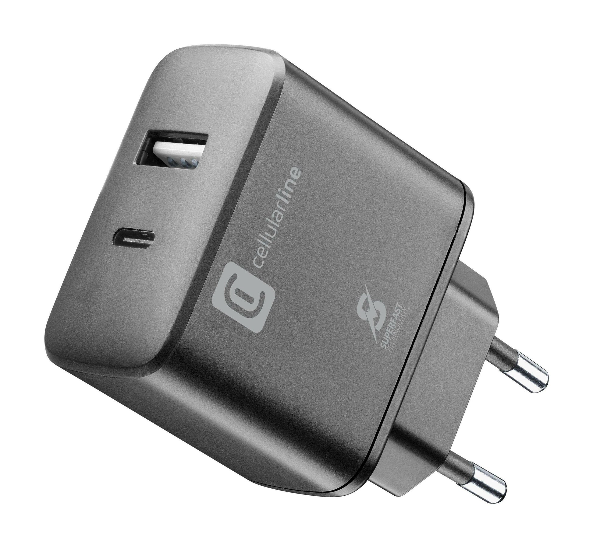 Cellularline Dual Port Ladegerät 25W Schwarz - 2.