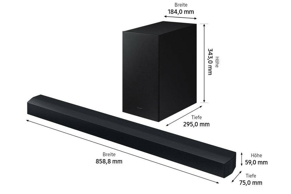 Samsung HW-C460G 2.1-Kanal Soundbar mit Subwoofer.