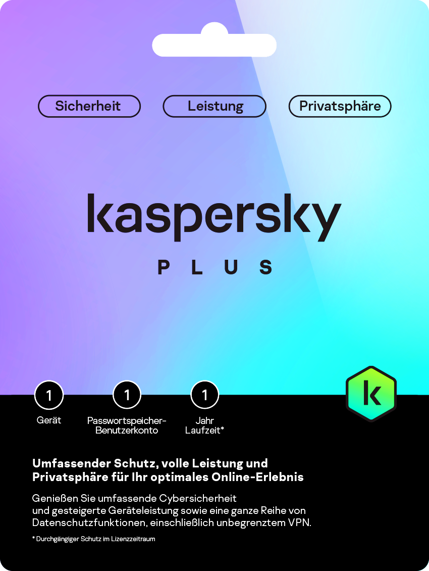 Kaspersky Sicherheitssoftware 1 Gerät 1 Jahr - TRONYQ