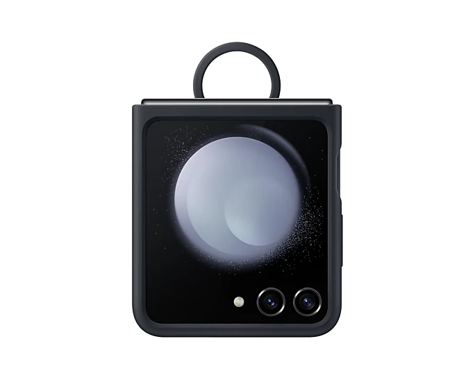 Samsung Galaxy Z Flip5 Silicone Case with Ring - Indigo.
