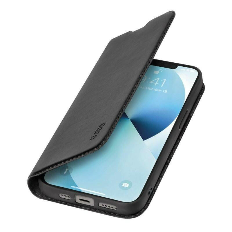SBS iPhone 14 Wallet Lite Schutzhülle in Schwarz, Book Case.