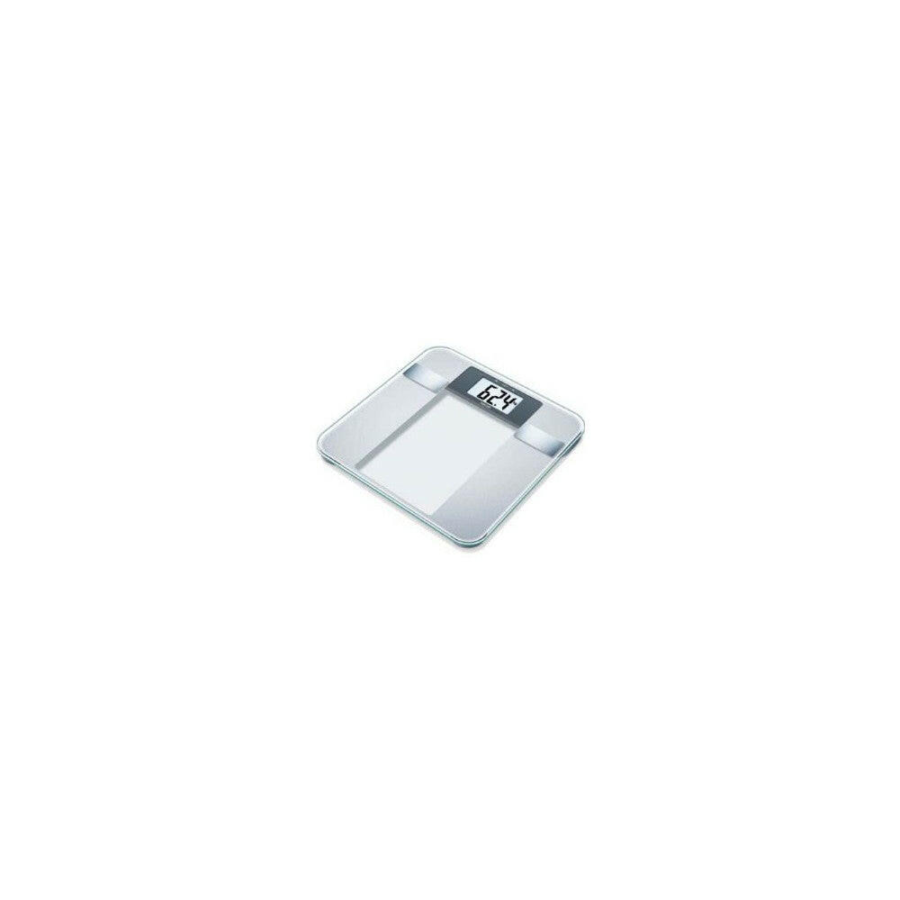 Beurer BG 13 Glas-Diagnosewaage mit LCD, 150 kg, BMI, Fett.