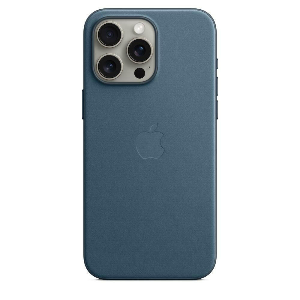 Apple iPhone 15 Pro Max Feingewebe Case - Pazifikblau mit.