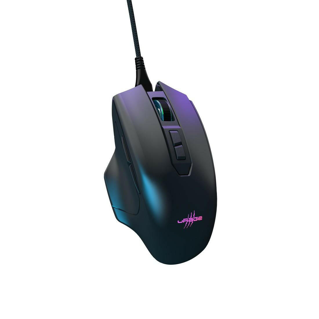 uRage Reaper 410 Gaming-Maus: 12.000 DPI, 76g, RGB, Schwarz.