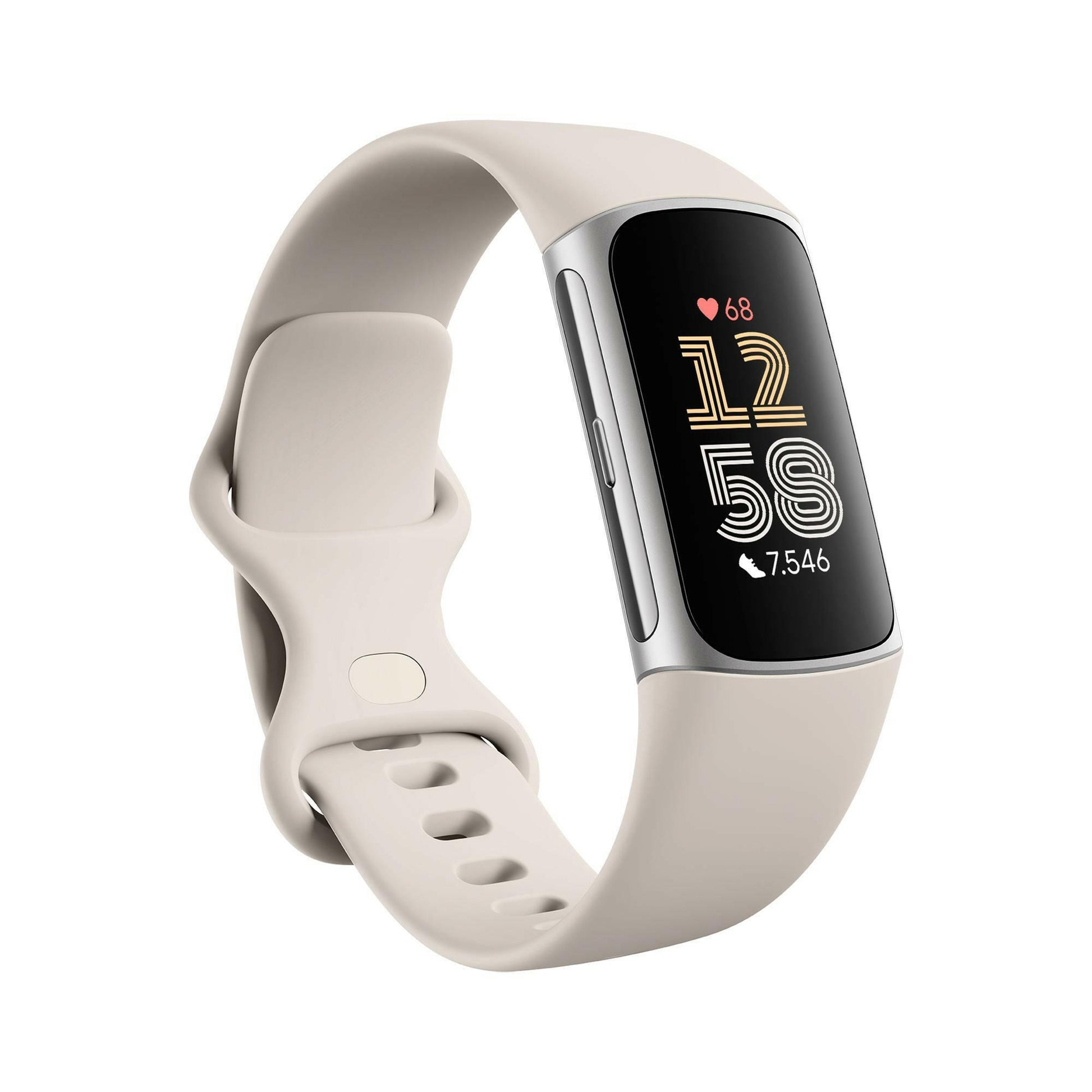 Fitbit Charge 6 Porcelain Fitness Tracker - GPS, EKG, Google.