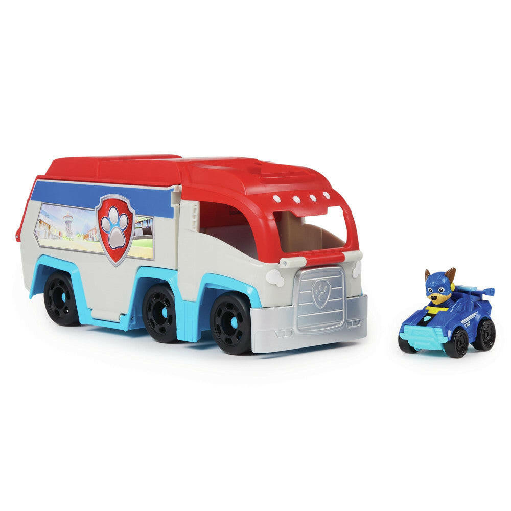 PAW PATROL Mighty Movie Pup Squad Patroller mit Chase Auto.