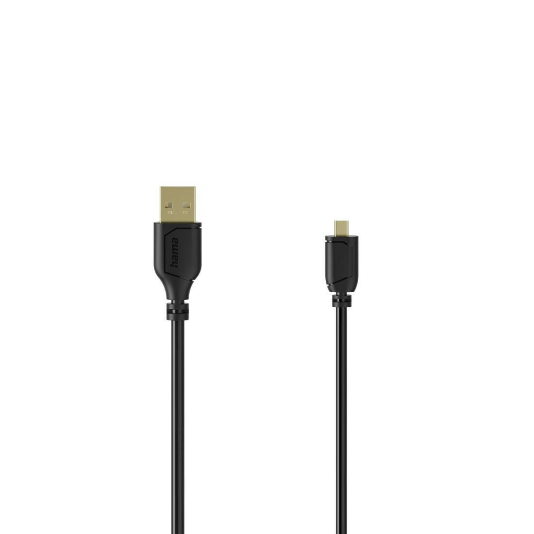 Hama Flexi-Slim Mini-USB-Kabel USB 2.0 480MB/s 0,75m.