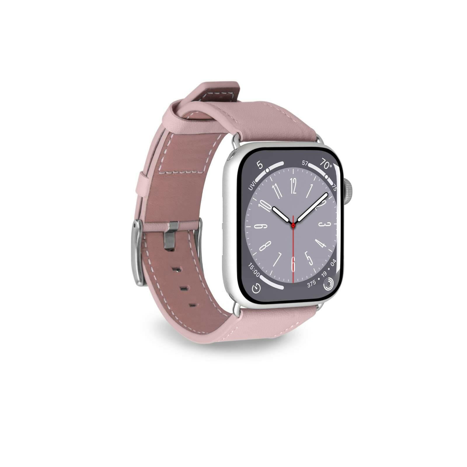 SBS E-Classic Armband für Apple Watch 38/40/41mm Dusty Pink.