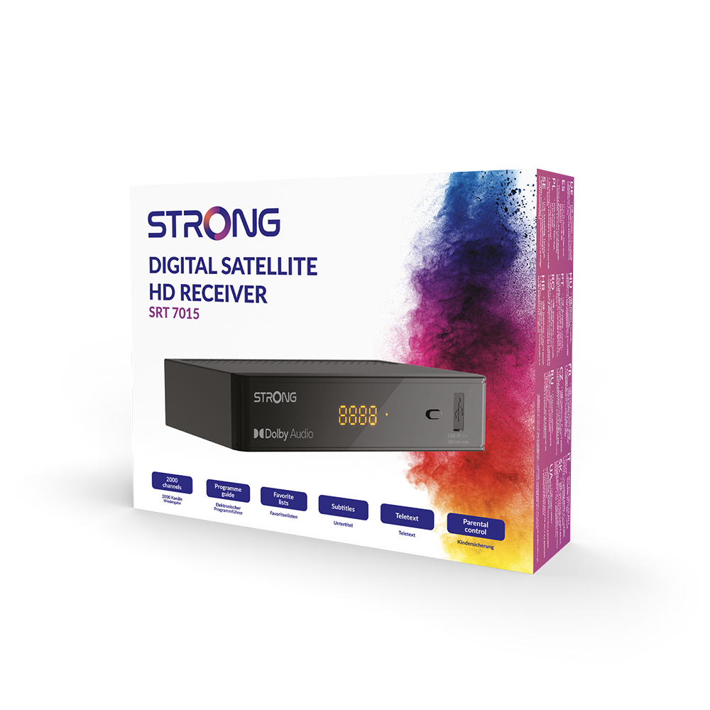 Strong SRT 7015 HD Satelliten Receiver mit USB & Dolby.