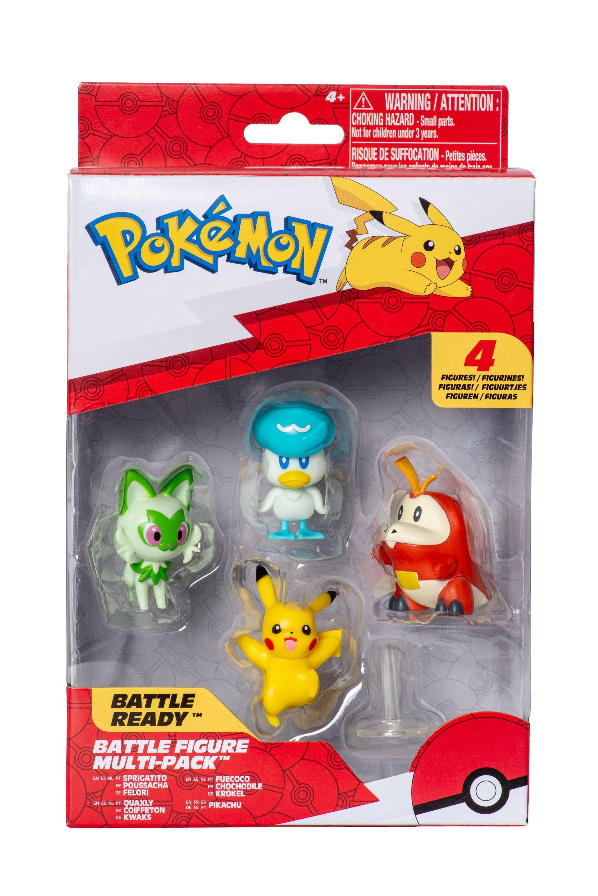 Pokémon Battle Figure 4er Pack inkl. Pikachu.