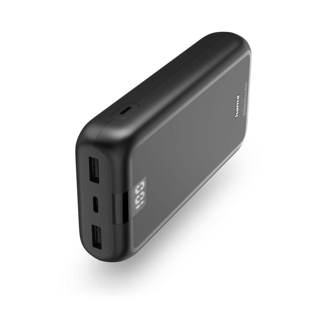 Hama Powerbank Performance 20 20000mAh USB-C+A Anthrazit.