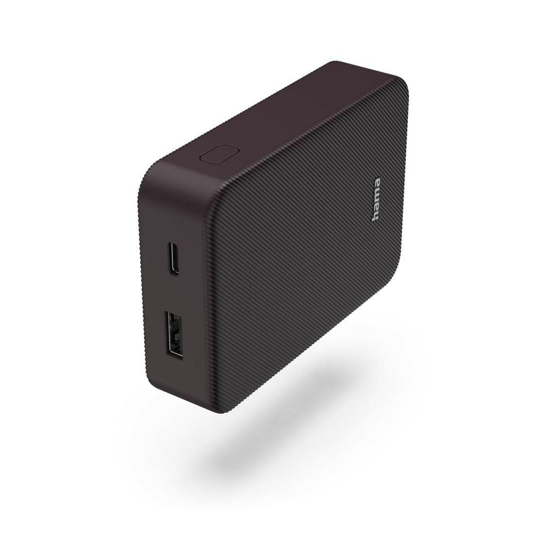 Hama Powerbank Colour 10, 10000mAh, USB-C/A, Pflaume.