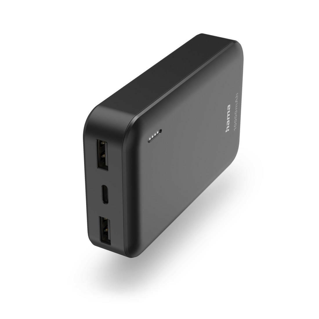 Hama Powerbank Pocket 10, 10000mAh, 2x USB-A, anthrazit.