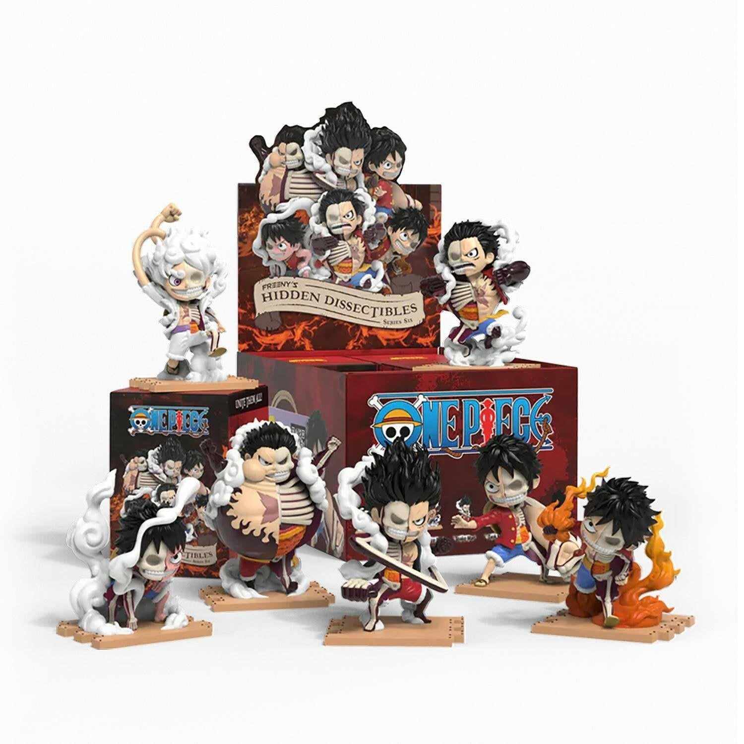 Mighty Jaxx One Piece Luffy Gears Dissectibles Figur.