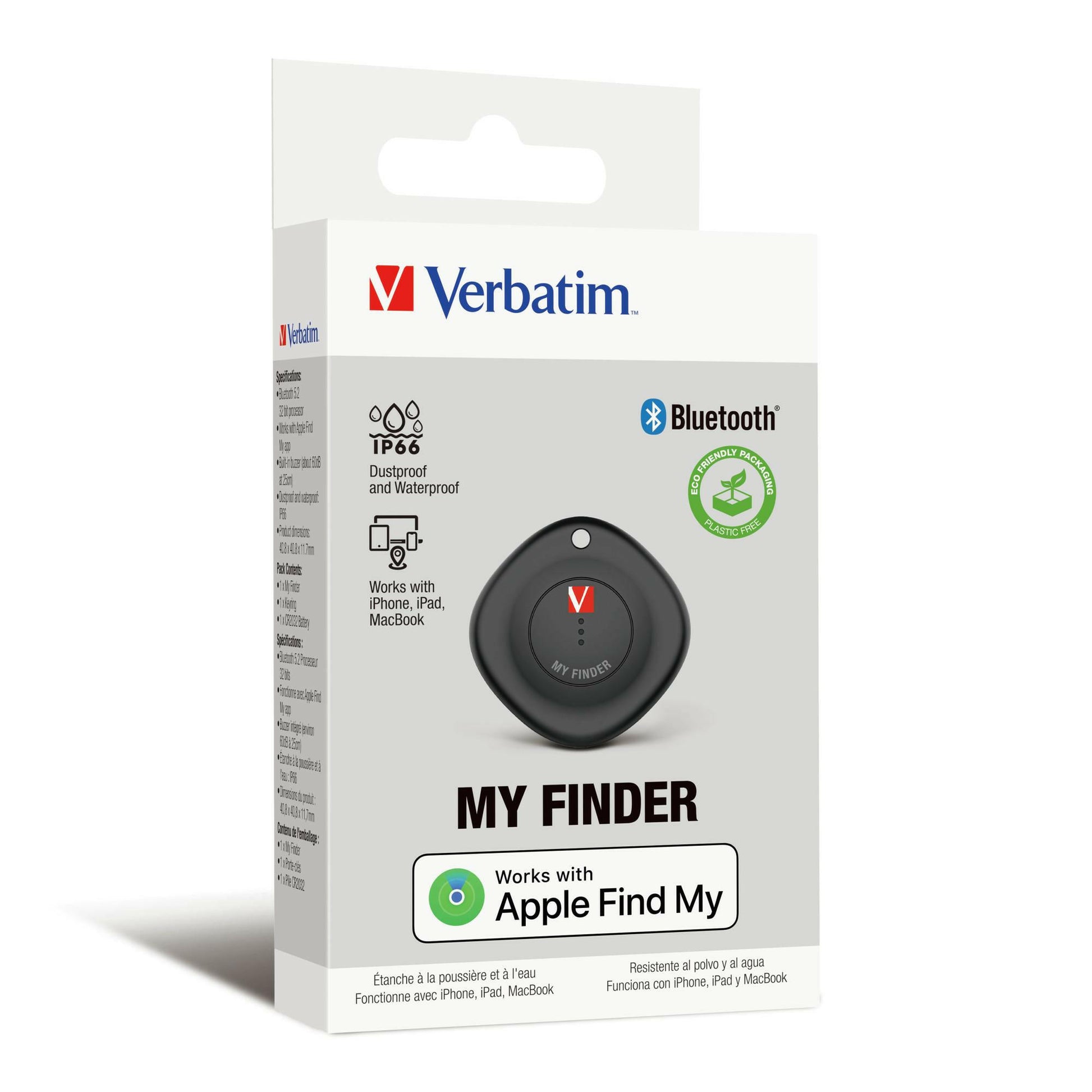 Verbatim My Finder Bluetooth Tracker Black - Bluetooth Item.