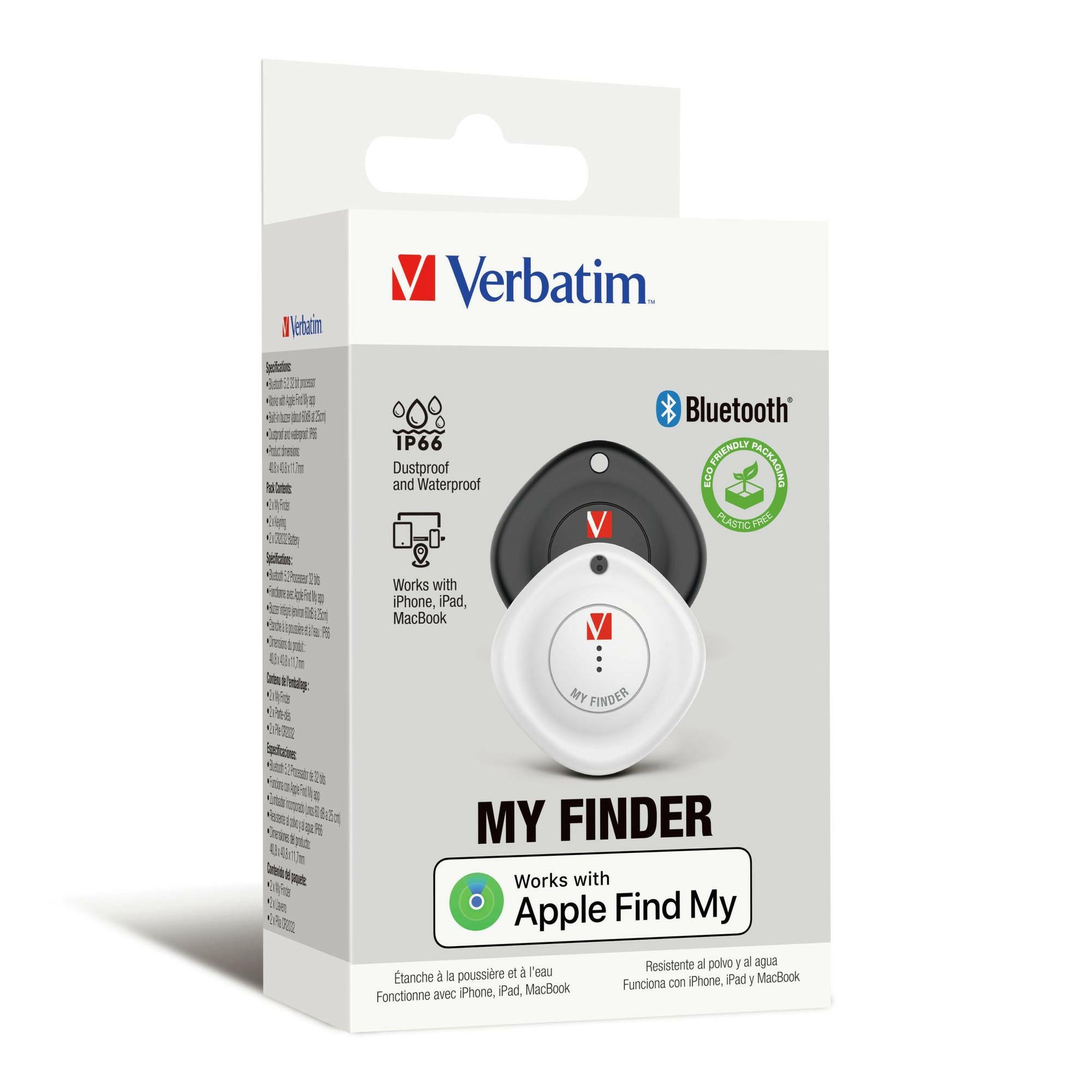 Verbatim MYF-02 Bluetooth Item Finder 2 pack.