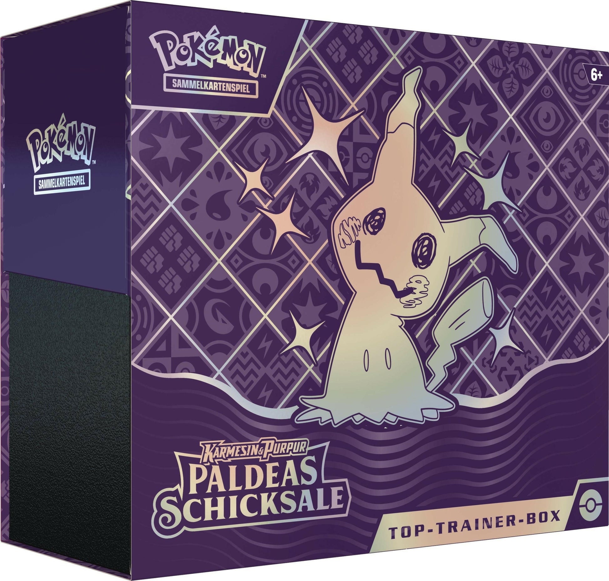 Pokémon Top-Trainer-Box Karmesin & Purpur - Schillerndes.