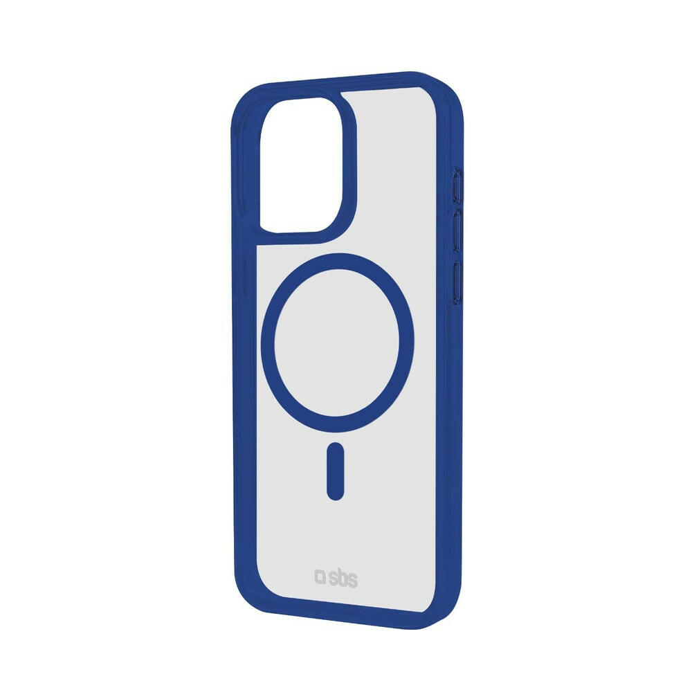 SBS Handyhülle iPhone 16 Pro Max Blau MagSafe - Transparent.