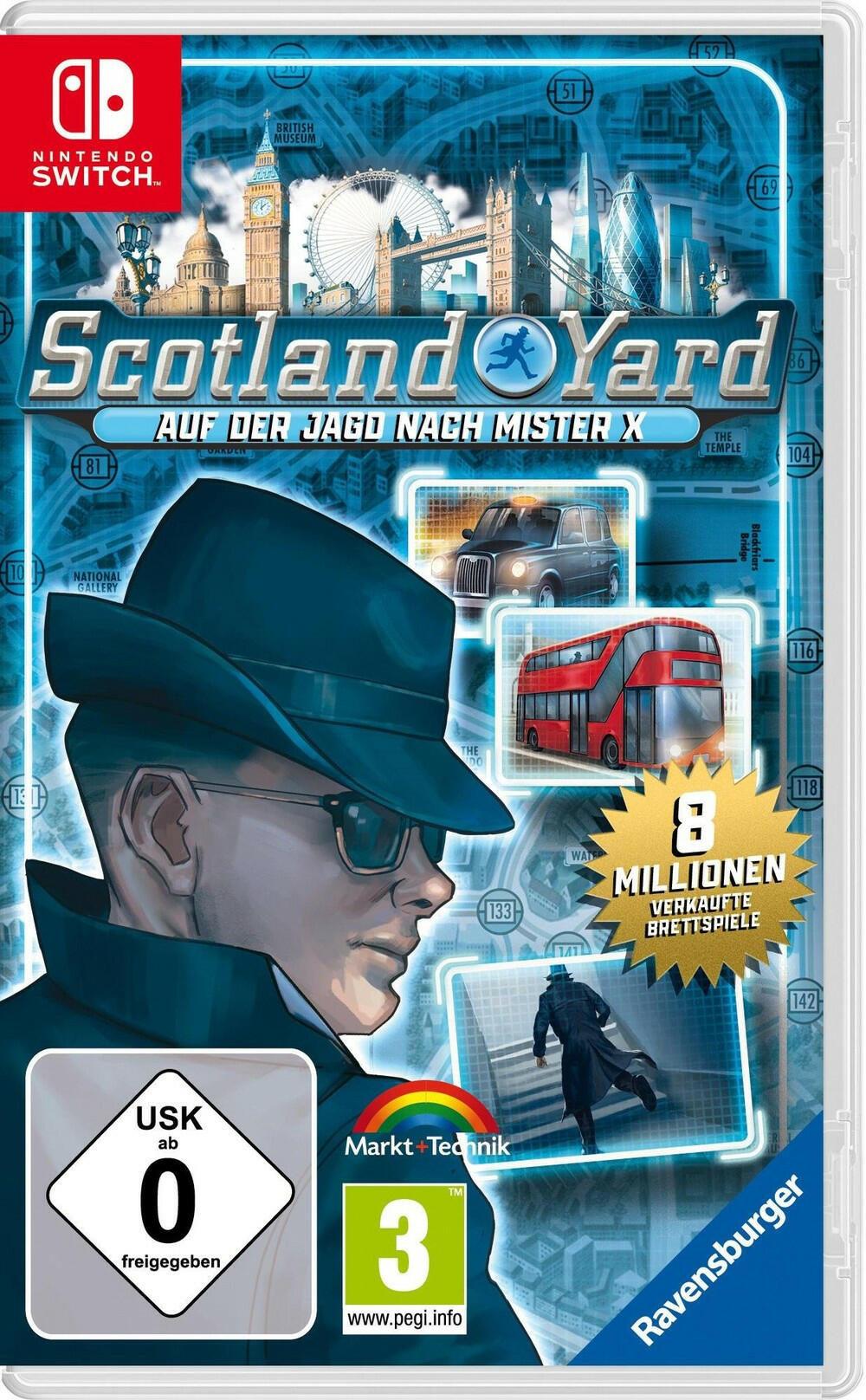 Nintendo Switch Scotland Yard Fun-Familienspiel USK:0.