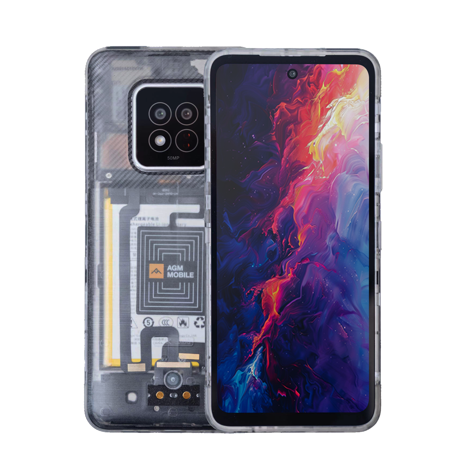 AGM X6 Phantom 5G Smartphone 8GB/128GB Transparent IP69K.