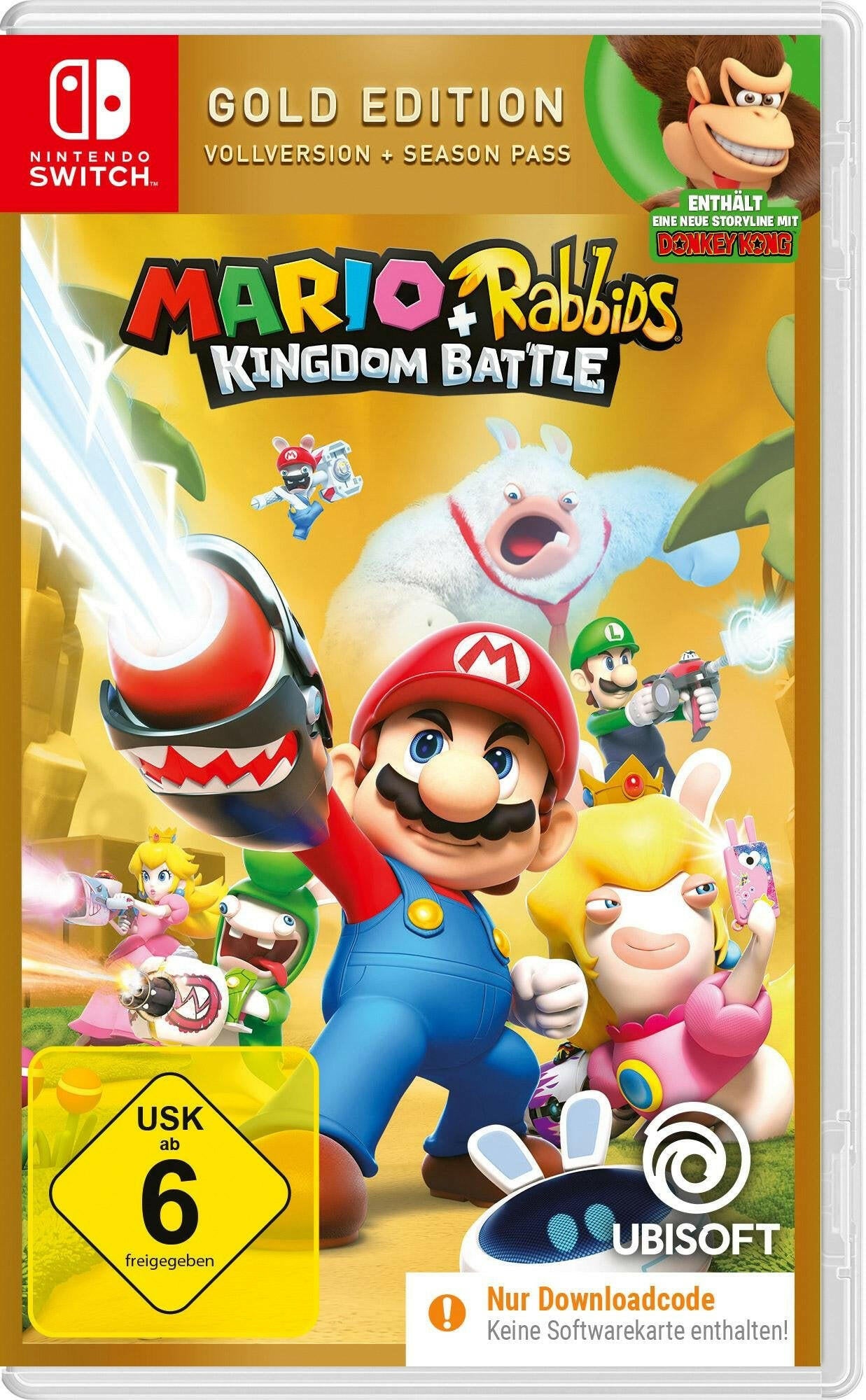Nintendo Mario Rabbids Gold Edition Switch Action Spiel.